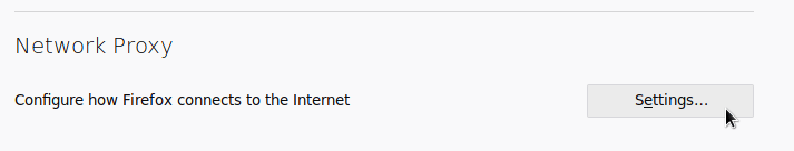 Firefox 网络代理设置