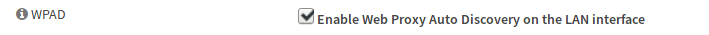 WPAD DHCP 自动配置