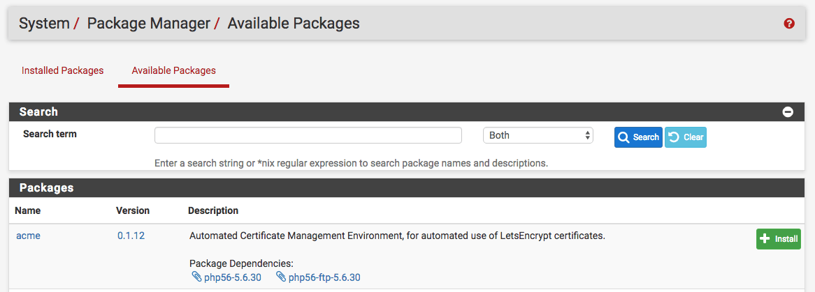 pfSense使用Let’s Encrypt(Standalone HTTP server)