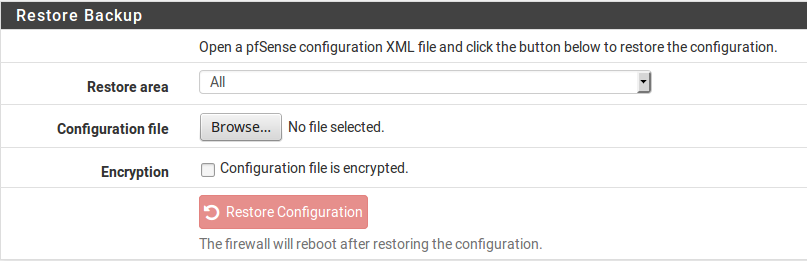 WebGUI恢复页面