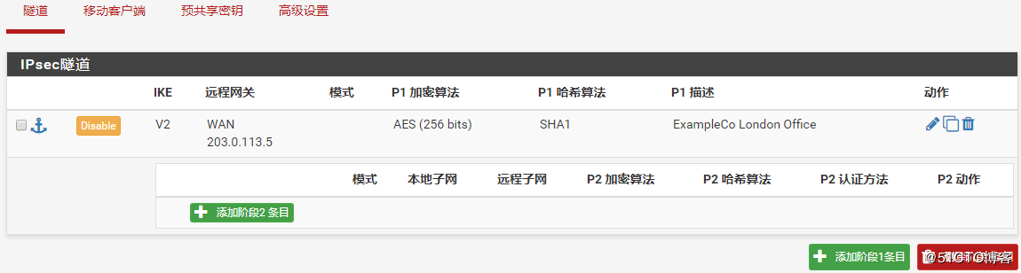 添加阶段2条目到站点A