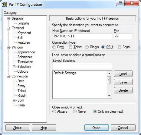 pfsense SSH PUTTY窗口
