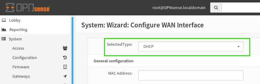 OpnSense DHCP设置