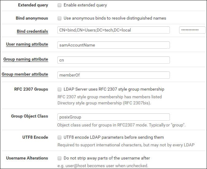 LDAP 扩展设置