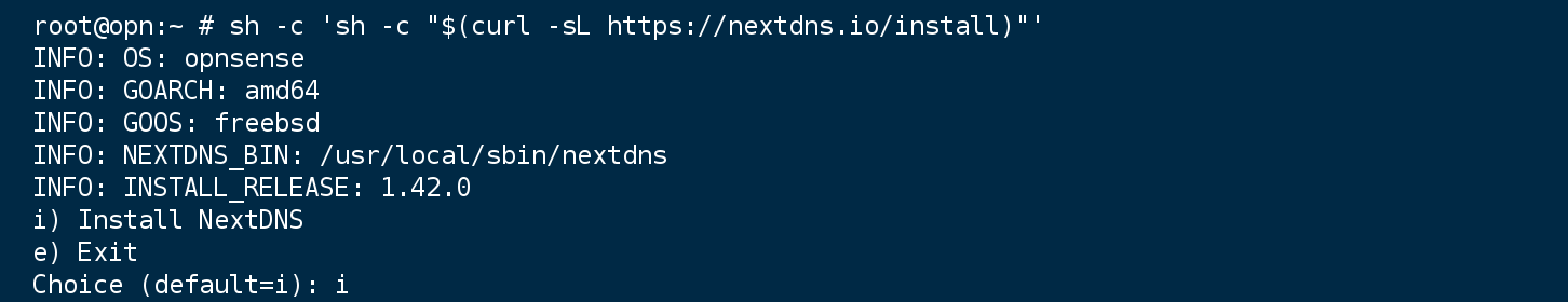 OPNsense配置NextDNS