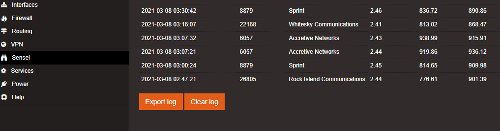 Speedtest 测试结果示例