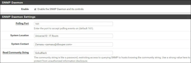 pfSense SNMP配置教程