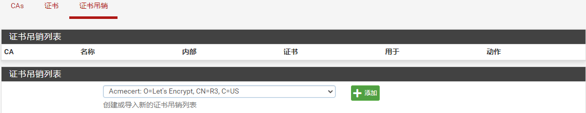 证书吊销列表
