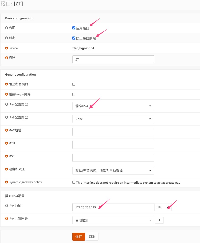 Zerotier新接口配置