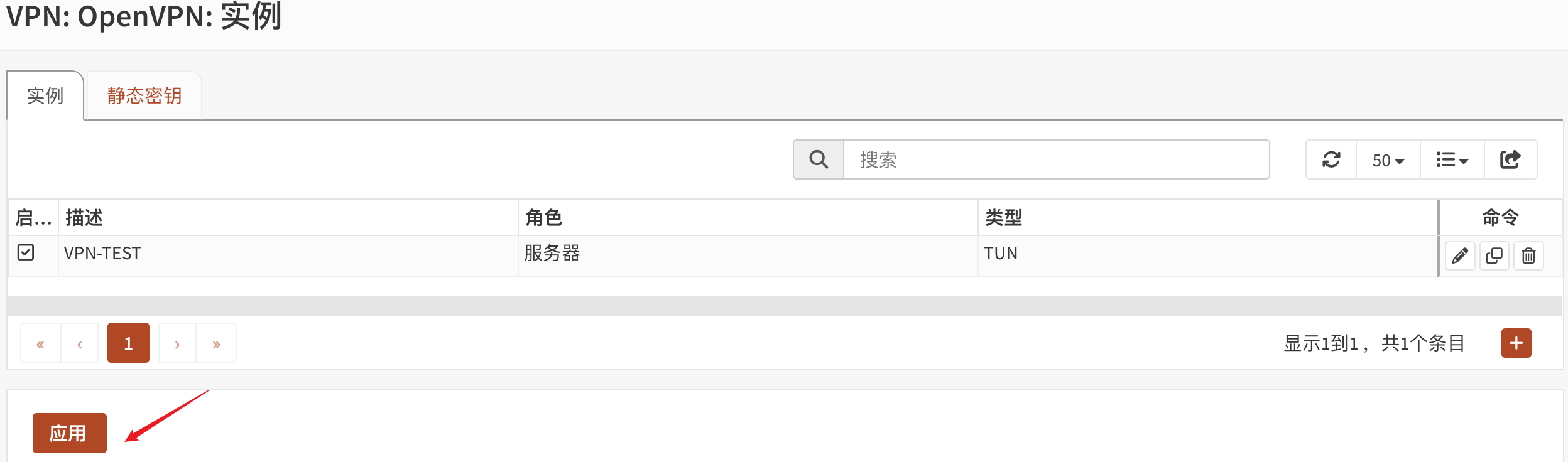 启用 OpenVPN 服务器
