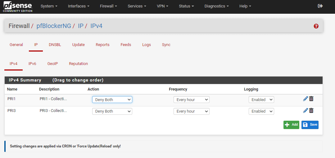 IPv4 类别设置