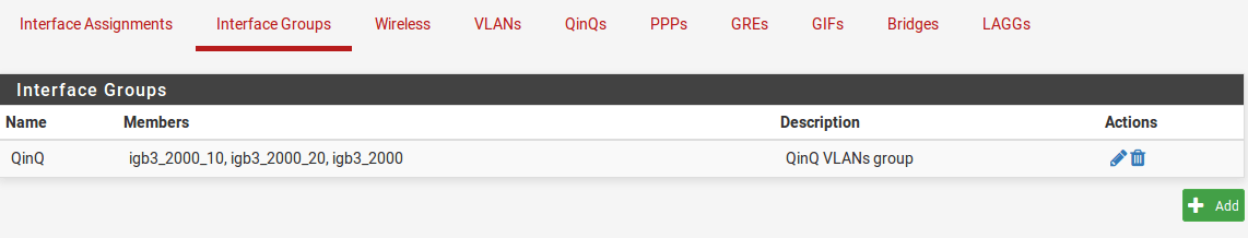 QinQ 接口组