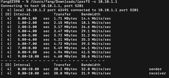 OpenVPN测速结果