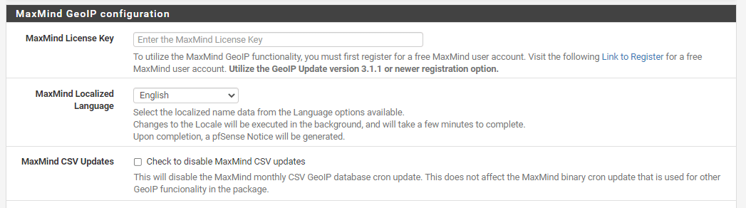 MaxMind GeoIP 配置