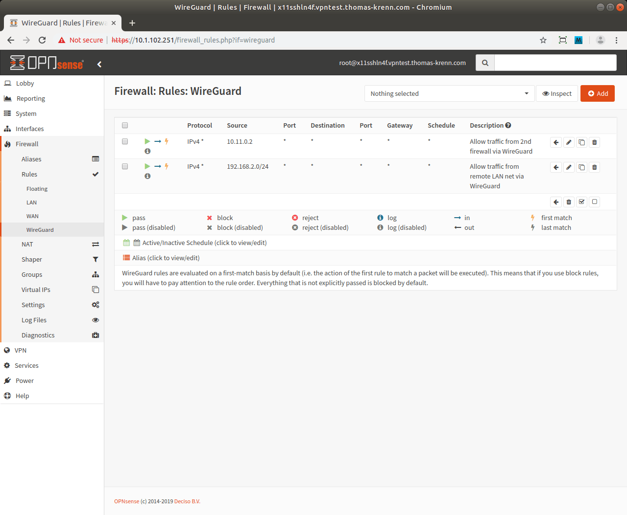 OPNsense WireGuard VPN站点到站点配置