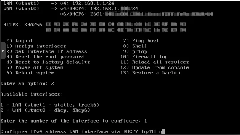 安装步骤22：LAN DHCP 设置