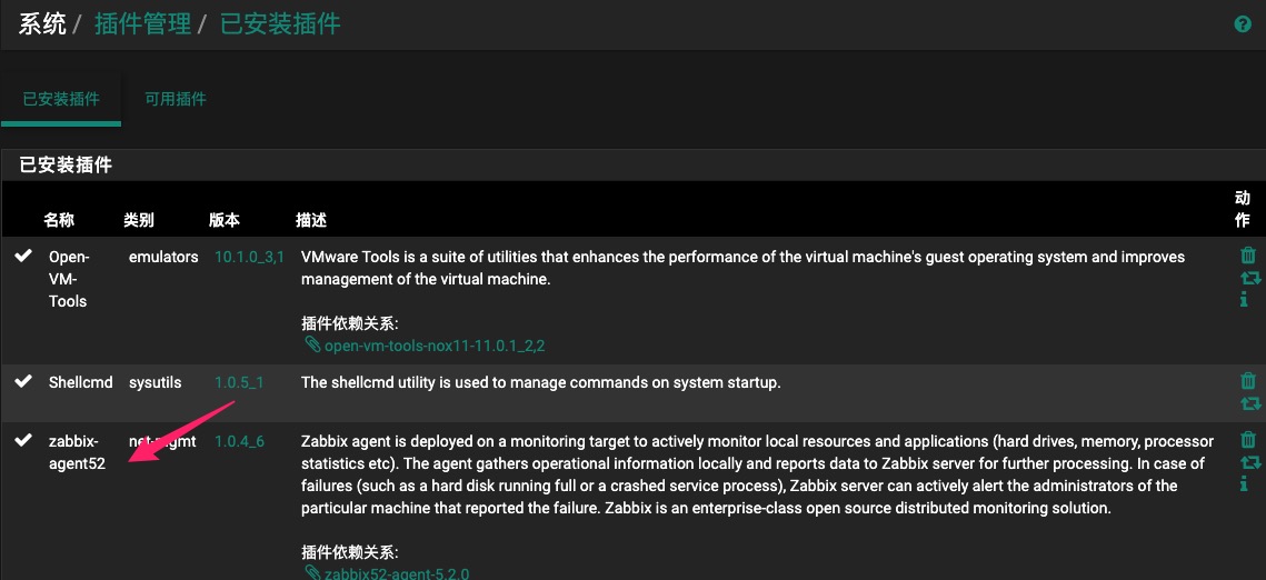 使用Zabbix监控pfSense