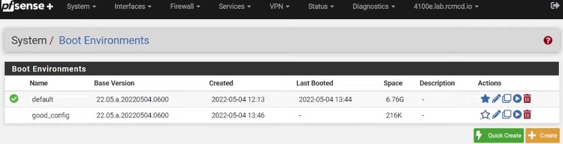 pfSense plus 22.05的新功能：ZFS引导环境