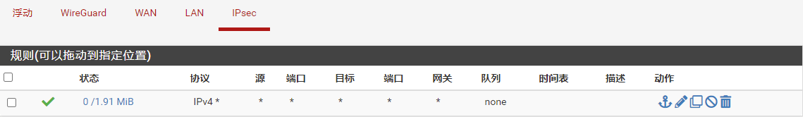 IPsec接口防火墙规则