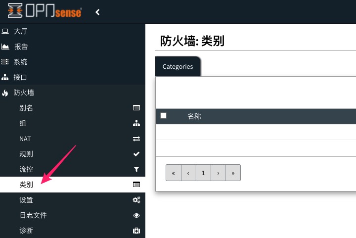 汉化后的中文“类别”菜单显示