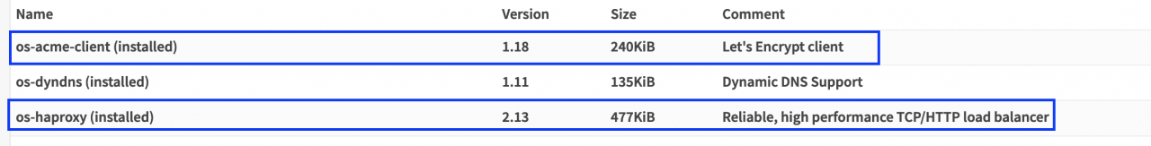 在OPNsense上的HAProxy设置ACME SSL