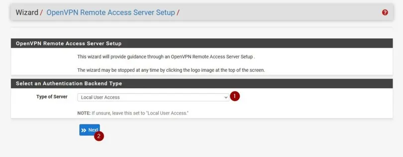 在 pfSense 上配置 OpenVPN