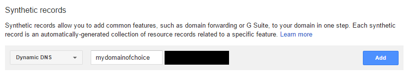 合成记录：动态DNS