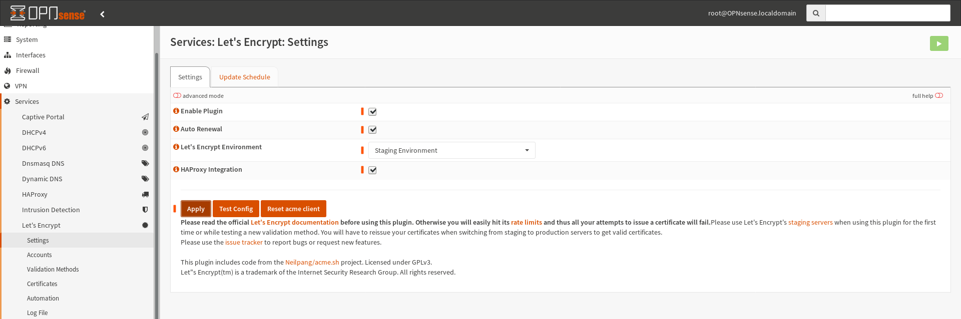 Let's Encrypt 设置（Staging 环境）