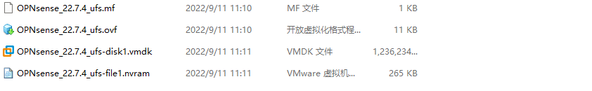 解压后得到三个文件