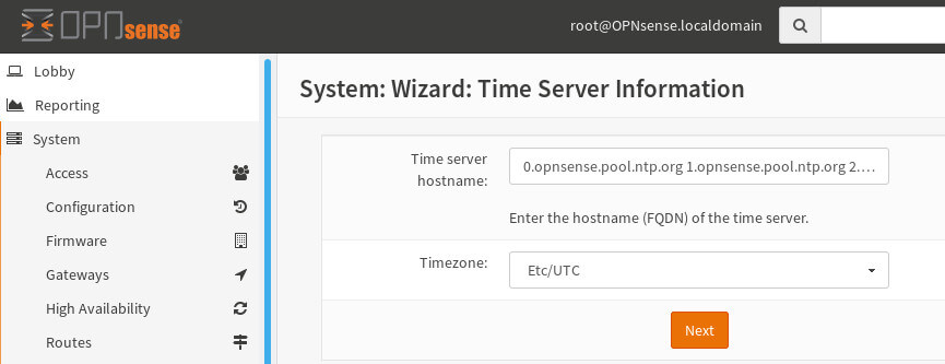 OpnSense NTP服务器